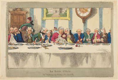 Dagens meny av Thomas Rowlandson
