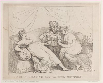 Damer som handler på egen bunn, 5. oktober 1810., 5. oktober 1810. av Thomas Rowlandson