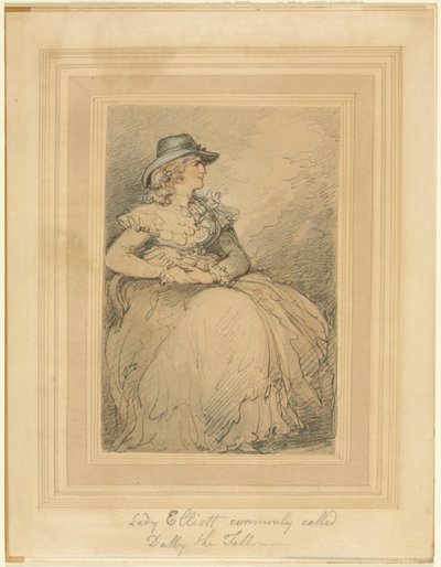 Lady Elliot, ofte kalt Dolly The Tall, 17751827. av Thomas Rowlandson