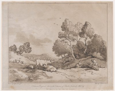 Landskap med figurer som binder en trebunt, 21. mai 1789., 21. mai 1789. av Thomas Rowlandson