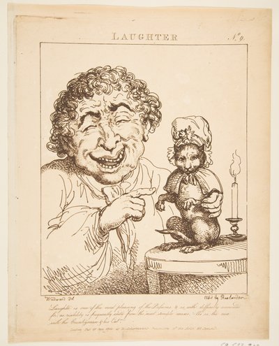 Latter Le Brun Travested, eller Caricatures of the Passions, 21. januar 1800. av Thomas Rowlandson