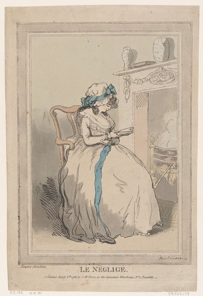 The Negligee, 6. mars 1786., 6. mars 1786. av Thomas Rowlandson