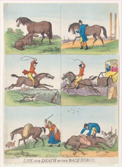 Løpshestens liv og død, 25. september 1811., 25. september 1811. av Thomas Rowlandson
