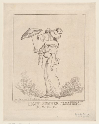 Lette sommerklær [sic], 10. september 1801., 10. september 1801. av Thomas Rowlandson