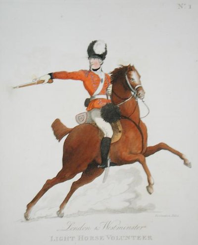 London and Westminster Light Horse Volunteer, plate 1 fra 