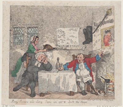 Lange prekener og lange beleiringer er egnet til å lulle sansene, 11. februar 1783., 11. februar 1783. av Thomas Rowlandson