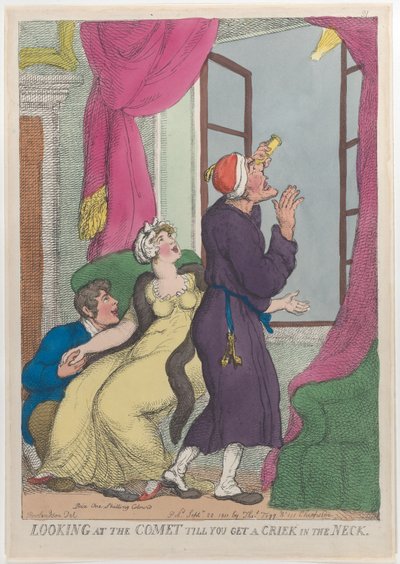Ser på Comet till You Get a Crick in the Neck, 20. september 1811., 20. september 1811. av Thomas Rowlandson