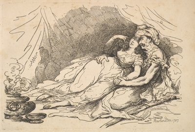 Kjærlighet i øst, 1787. av Thomas Rowlandson