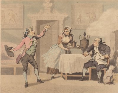 Bestyrer og Spouter, 1784. av Thomas Rowlandson