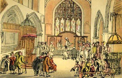 "Ekteskap med Dr Dicky Bend" av Thomas Rowlandson