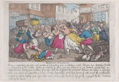 Miseries of London, 1807-08., 1807-08. av Thomas Rowlandson