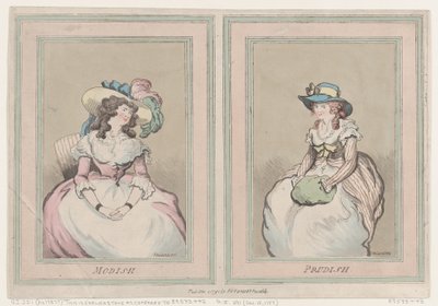 Modish and Prudish, 1. desember 1791., 1. desember 1791. av Thomas Rowlandson