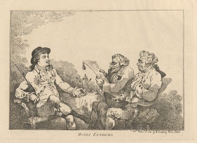 Pengeutlånere, 8. november 1784., 8. november 1784. av Thomas Rowlandson