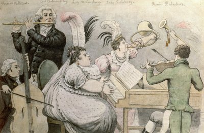 Musikalsk fest av Thomas Rowlandson