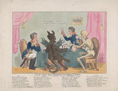 Nap and His Friends in their Glory, 1. oktober 1813., 1. oktober 1813. av Thomas Rowlandson