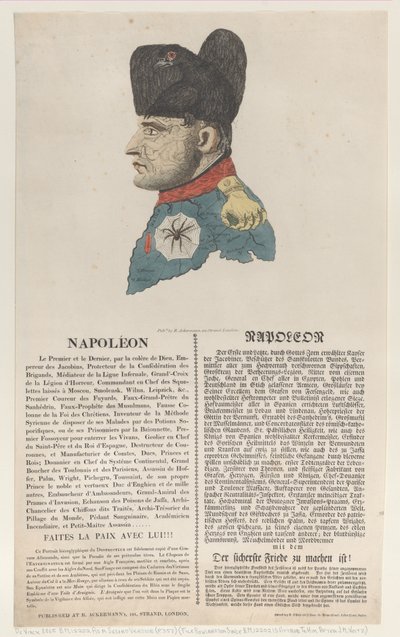 Napoleon, mars 1814., mars 1814. av Thomas Rowlandson