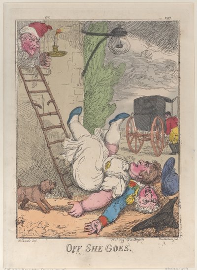 Off She Goes, 1812., 1812. av Thomas Rowlandson