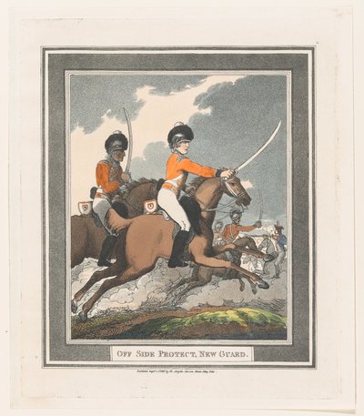 Off Side Protect, New Guard, 1. september 1798., 1. september 1798. av Thomas Rowlandson