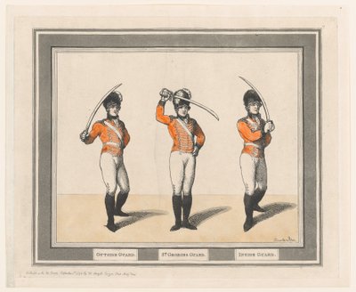 Utenfor vakt, St. Georges vakt, Innevakt, 1. september 1798., 1. september 1798. av Thomas Rowlandson