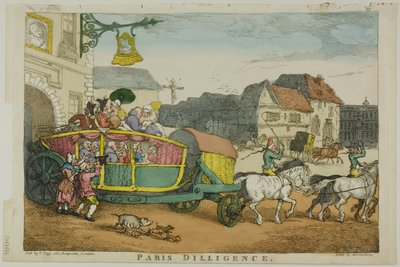 Paris Diligence av Thomas Rowlandson