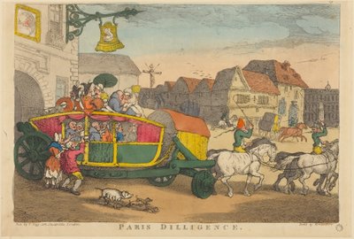 Paris Diligence av Thomas Rowlandson