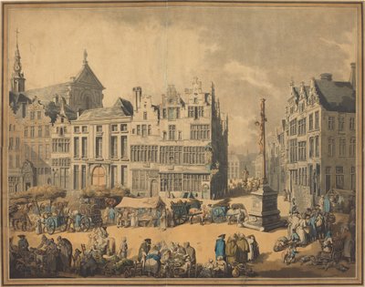 Place de Meir i Antwerpen av Thomas Rowlandson