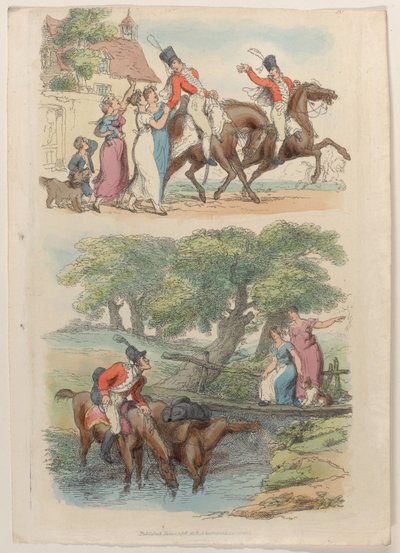 Plate 20, fra World in Miniature, 1816., 1816. av Thomas Rowlandson