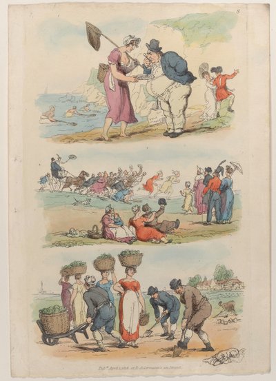 Plate 8, fra World in Miniature, 1816., 1816. av Thomas Rowlandson