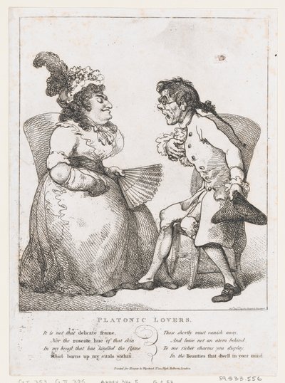 Platonske elskere, 1. august 1797., 1. august 1797. av Thomas Rowlandson