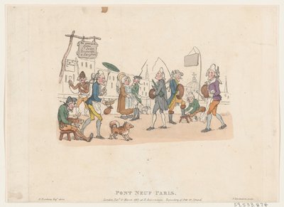 Pont Neuf, Paris, 1. mai 1803., 1. mai 1803. av Thomas Rowlandson