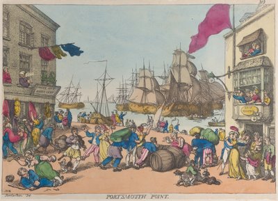 Portsmouth Point, 1814., 1814. av Thomas Rowlandson