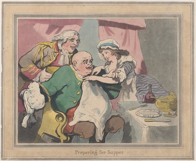 Forbereder til kveldsmat, 22. oktober 1789., 22. oktober 1789. av Thomas Rowlandson