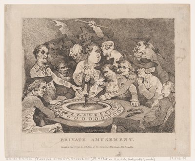 Privat fornøyelse, 1. januar 1786., 1. januar 1786. av Thomas Rowlandson