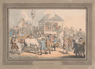 Racing [sett med seks]:  2. Vekting av Thomas Rowlandson