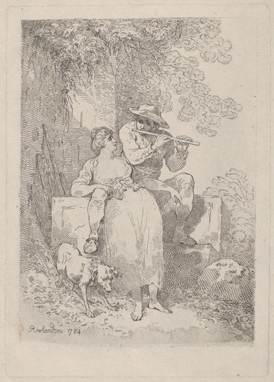 Hvile fra Arbeiderpartiet på solfylte dager, 1784-87., 1784-87. av Thomas Rowlandson