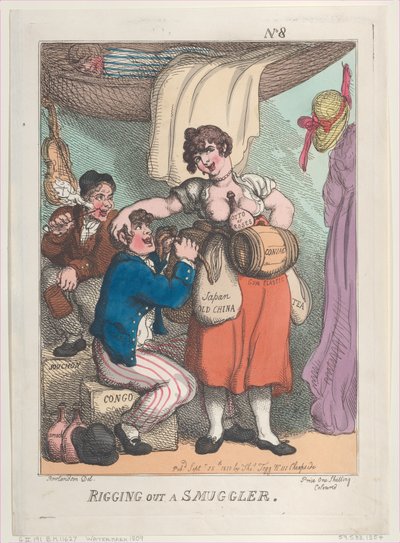 Rigging ut en smugler, 25. september 1810., 25. september 1810. av Thomas Rowlandson