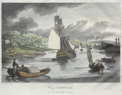 Rowlandsons skisser fra naturen: Fowey, Cornwall av Thomas Rowlandson