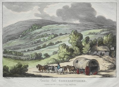 Rowlandsons skisser fra naturen: Taunton Vale, Somersetshire av Thomas Rowlandson