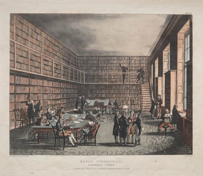 Royal Institution, Albemarle Street av Thomas Rowlandson