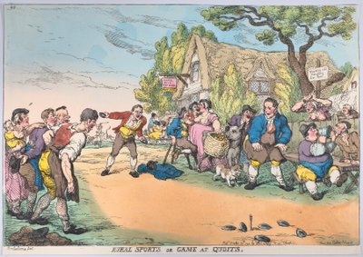 Landlig sport eller spill på Quoits, 30. oktober 1811., 30. oktober 1811. av Thomas Rowlandson