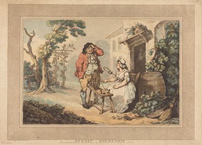 Rustikk frieri av Thomas Rowlandson