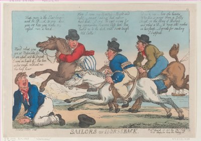 Matroser til hest, 16. mars 1811., 16. mars 1811. av Thomas Rowlandson