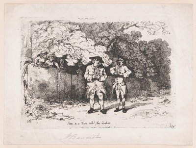 Scene i en farse kalt The Quaker, 22. desember 1783., 22. desember 1783. av Thomas Rowlandson