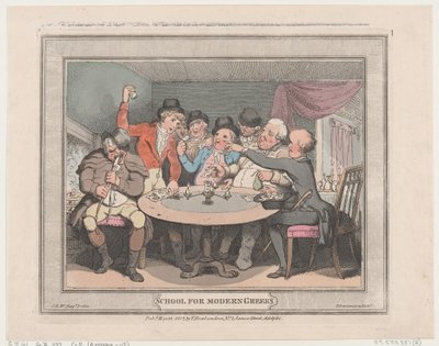 Skole for moderne grekere, 10. mai 1802., 10. mai 1802. av Thomas Rowlandson