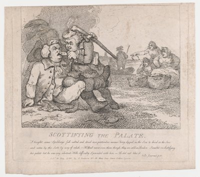 Scottifying the Palate Picturesque Beauties of Boswell, Part the First, 30. mai, ..., 30. mai 1786. av Thomas Rowlandson