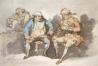 Sea Amusement (penn og blekk og akvarell på papir) av Thomas Rowlandson