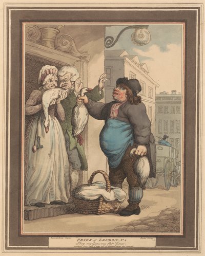 Sett med åtte (2): Cries of London av Thomas Rowlandson