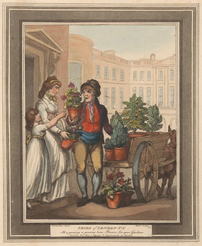 Sett med åtte (5): Cries of London av Thomas Rowlandson