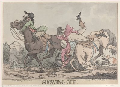 Showing Off, 25. mars 1787., 25. mars 1787. av Thomas Rowlandson