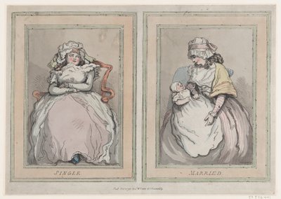 Enslig og gift, 1. desember 1791., 1. desember 1791. av Thomas Rowlandson